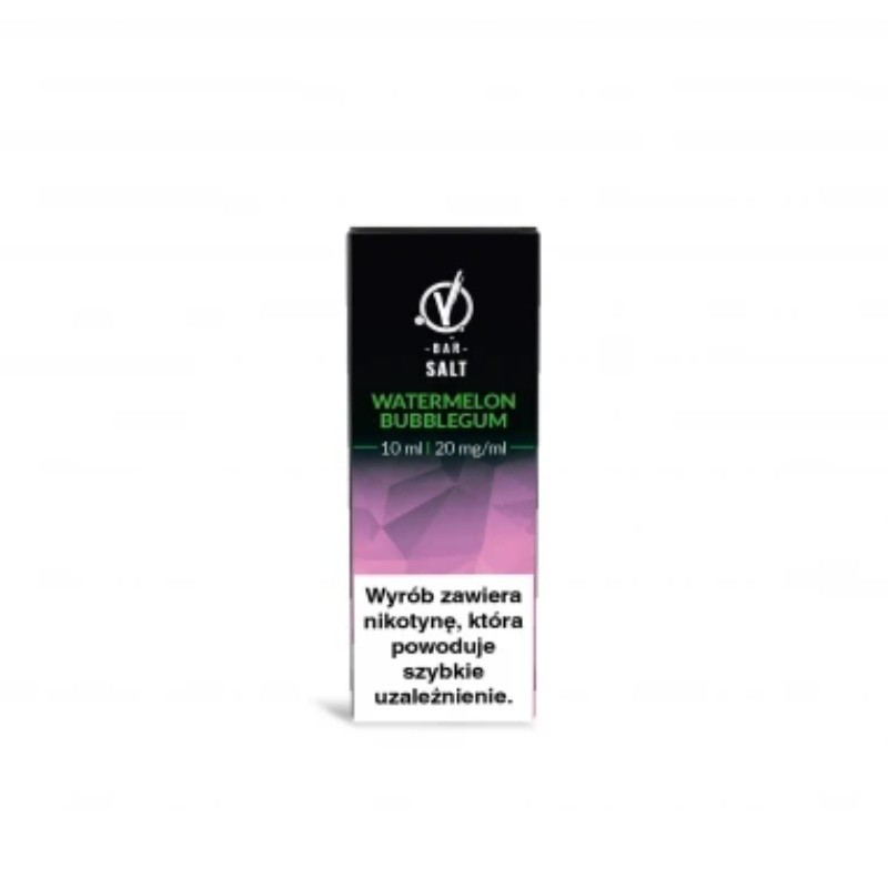 Liquid VBar Salt 10ml - Watermelon Bubblegum 20mg (A25) | Eliq Vapoteur