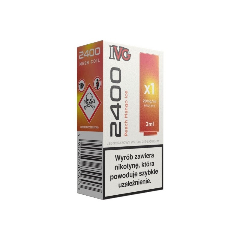 IVG 2400 Pod Peach Mango Ice 20mg 2ml | EliqVapoteur