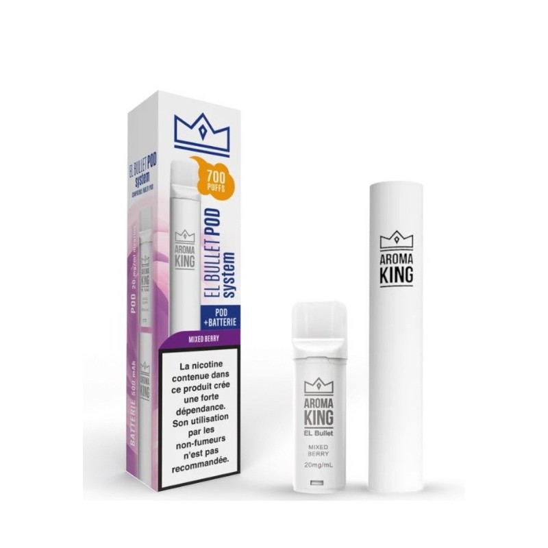 Aroma King El Bullet - Batterie + Recharge Mixed Berry (A25) | Eliq Vapoteur