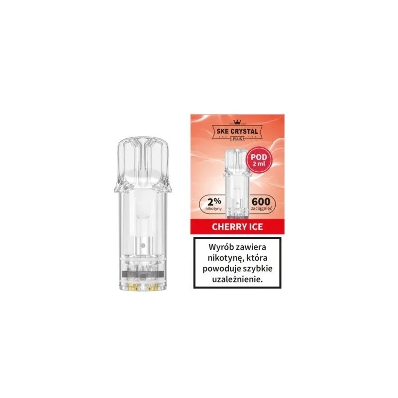 Cartouche Crystal Plus Cherry Ice 20mg 600+ | EliqVapoteur