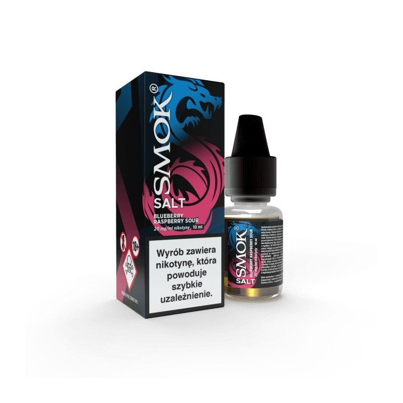 Liquid Smok Salt 10ml - Framboise Bleue Acide 20mg (A25) | Eliq Vapoteur