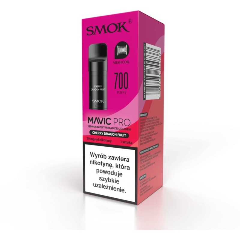 Wkład Smok Mavic Pro 2ml - Cerise Fruit du Dragon 20mg (A25) | Eliq Vapoteur