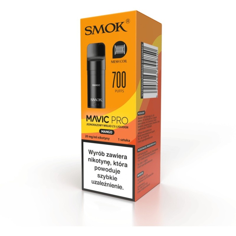 Smok Mavic Pro 2ml Pod - Mango 20mg (A25) | Eliq Vapoteur