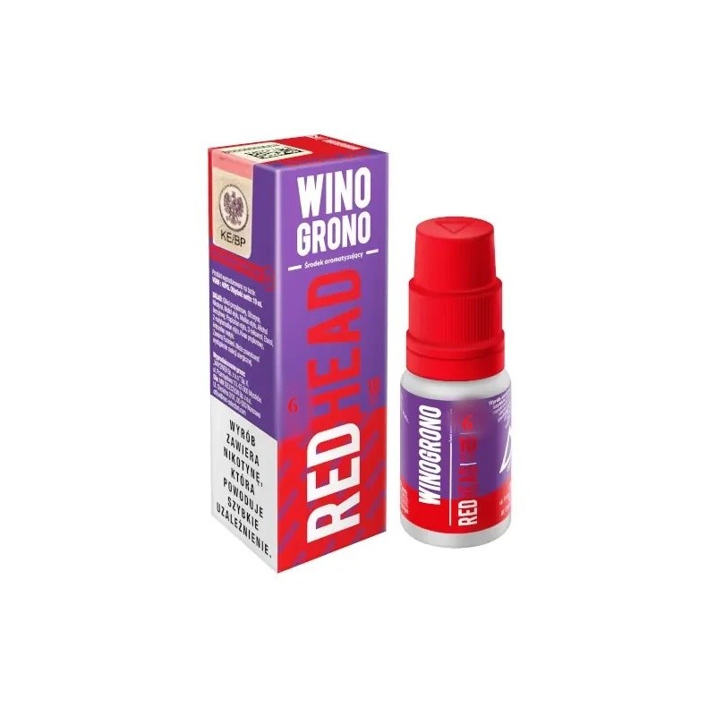 Liquid RedHead - Winogrono 6mg 10ml (A25) | Eliq Vapoteur