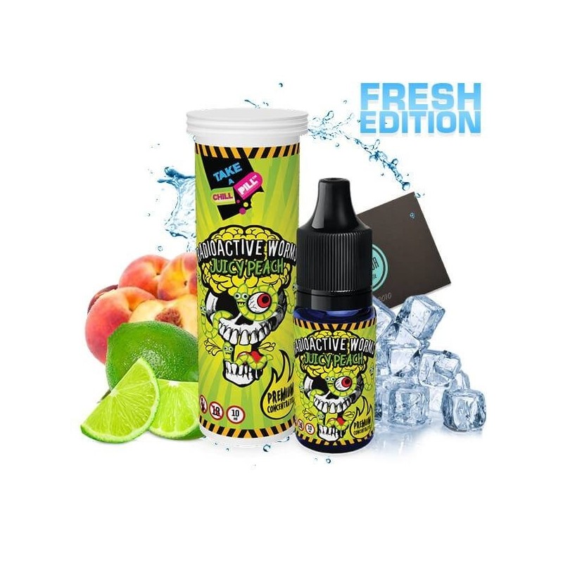 Chill Pill Radioactive Worms - Juicy Peach Fresh Edition Concentrate 10ml | EliqVapoteur