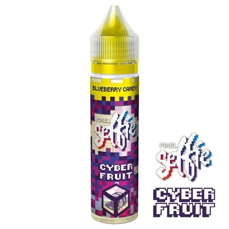 Longfill Selfie Pixel Cyber Fruit - Blueberry Candy 10/60ml | Eliq Vapoteur
