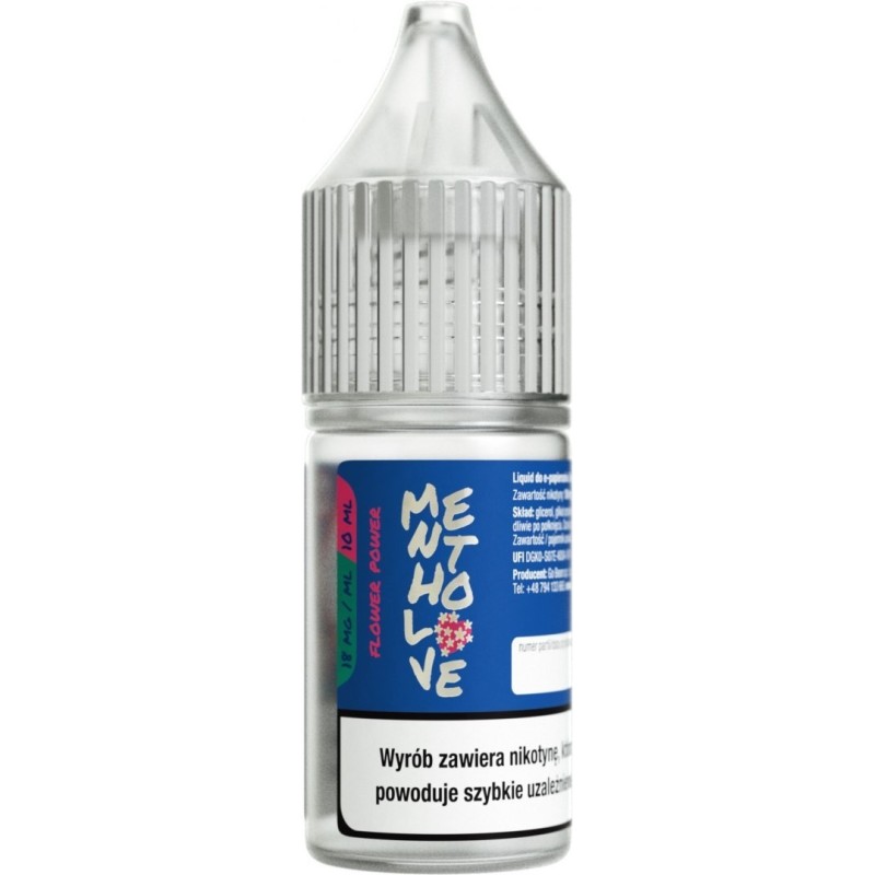 Liquid Mentholove Nicotine - Flower Power 18mg | EliqVapoteur