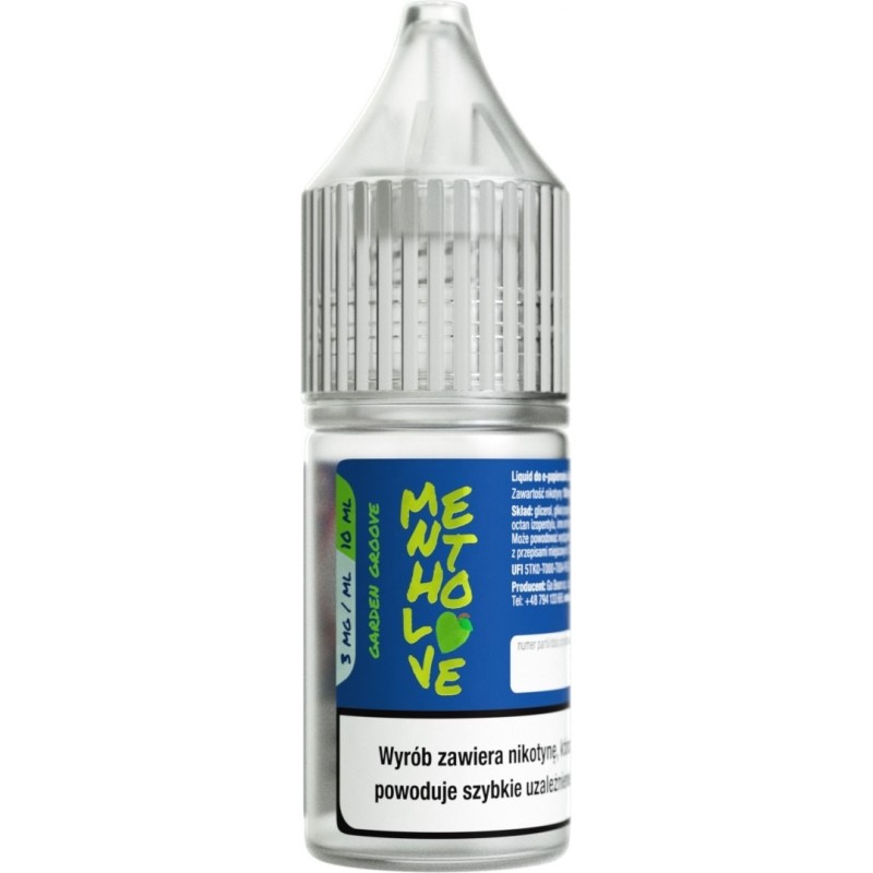 Liquid Mentholove Nicotine - Garden Groove 3mg | Eliq Vapoteur