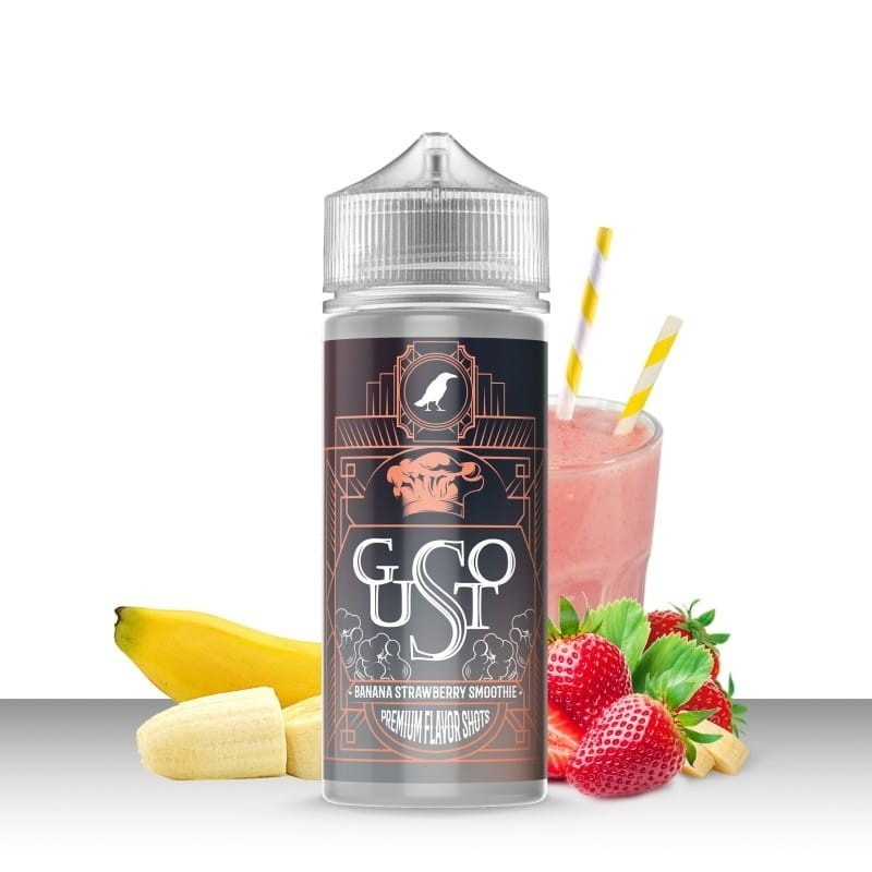 Longfill Omerta -  Gusto Banana Strawberry Smoothie 30/120ml | Eliq Vapoteur