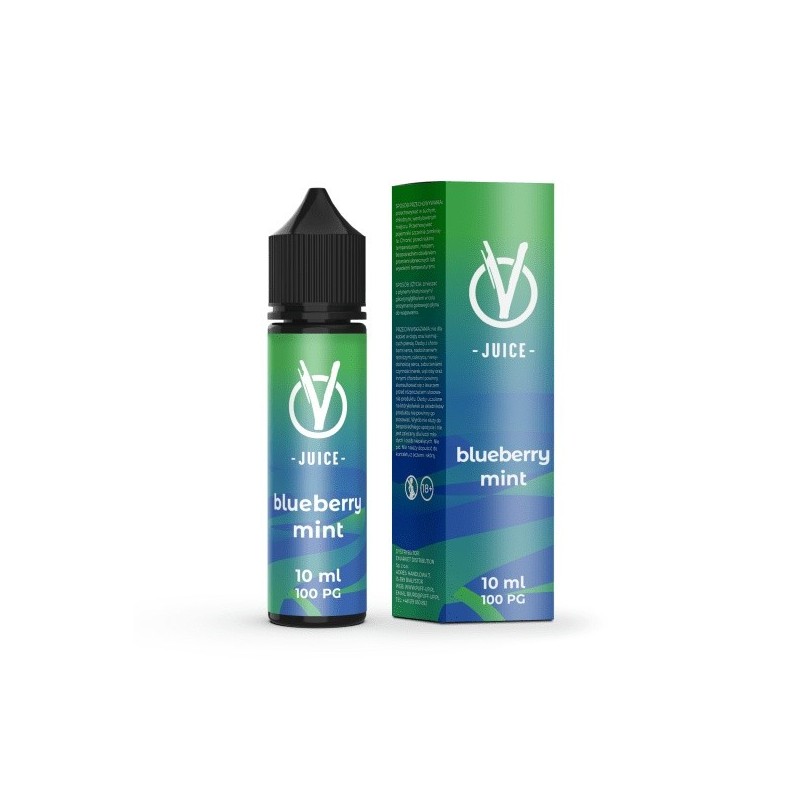 Longfill VBar VJuice 10/60ml - Blueberry Mint (A25) | Eliq Vapoteur