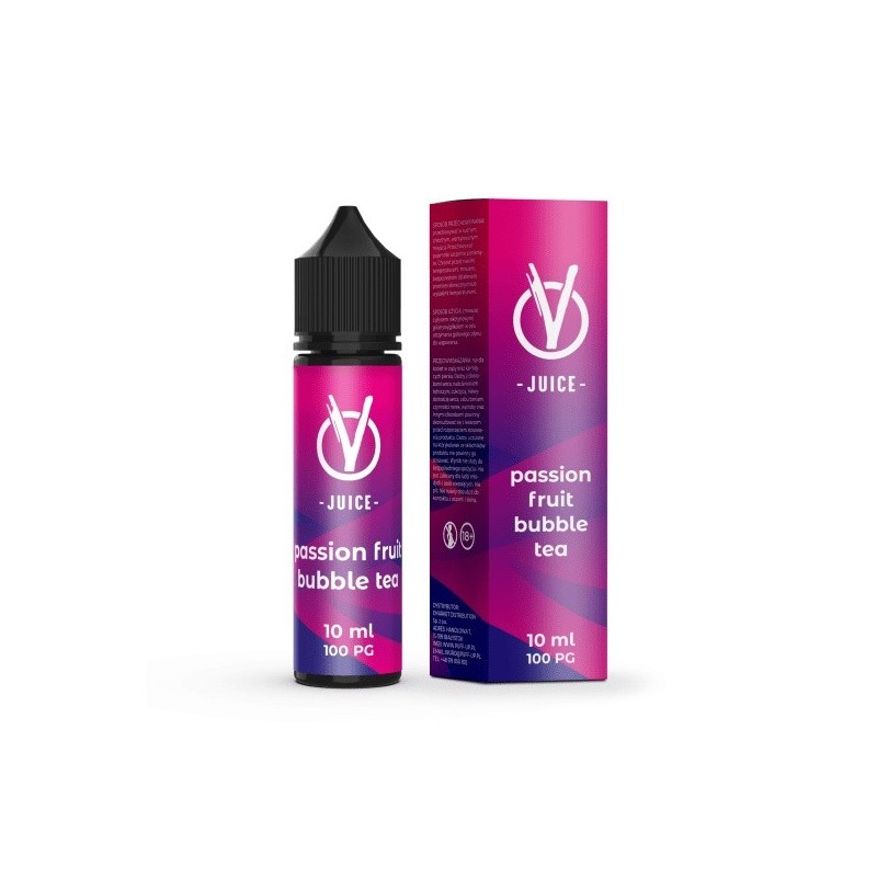 Longfill VBar VJuice 10/60ml - Passion Fruit Bubble Tea (A25) | Eliq Vapoteur
