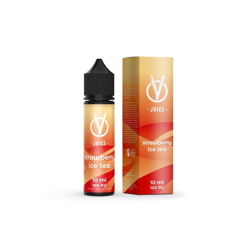 Longfill VBar VJuice 10/60ml - Strawberry Ice Tea (A25) | Eliq Vapoteur