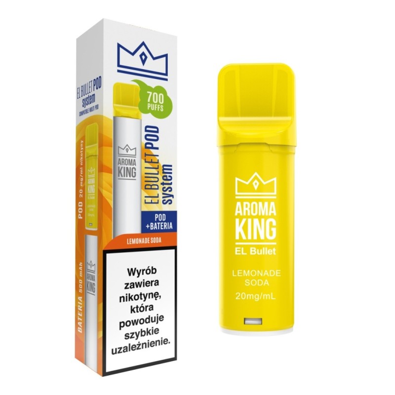 Aroma King El Bullet - Batterie + Recharge Lemonade Soda (A25) | Eliq Vapoteur