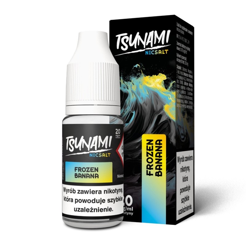 Liquid Tsunami NicSalt - 10ml Frozen Banana 20mg  (A25) | Eliq Vapoteur