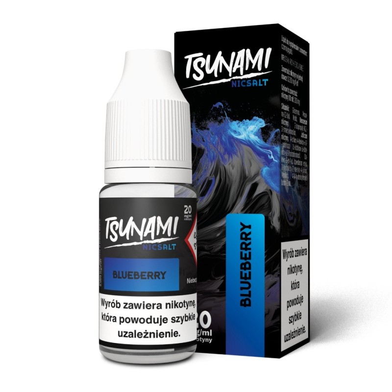 Liquid Tsunami NicSalt - 10ml Blueberry 20mg  (A25) | Eliq Vapoteur