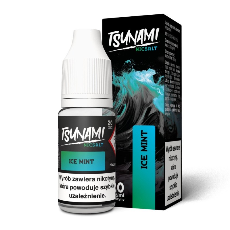 Liquid Tsunami NicSalt - 10ml Ice Mint 20mg (A25) | Eliq Vapoteur