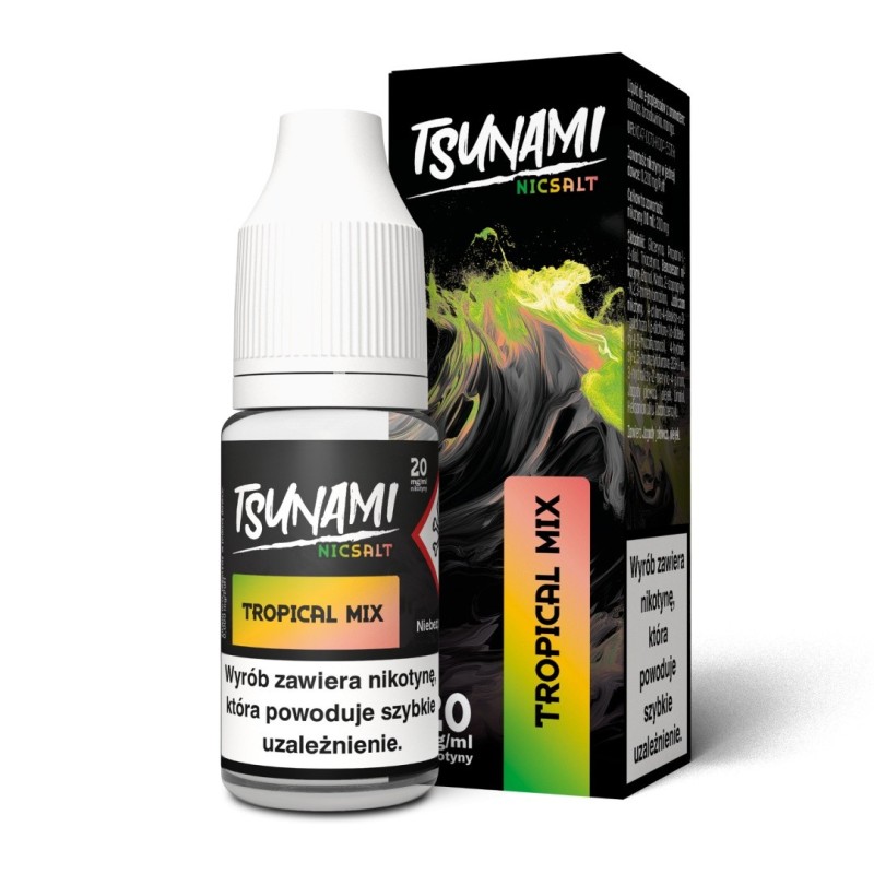 Liquid Tsunami NicSalt - 10ml Tropical Mix 20mg  (A25) | Eliq Vapoteur