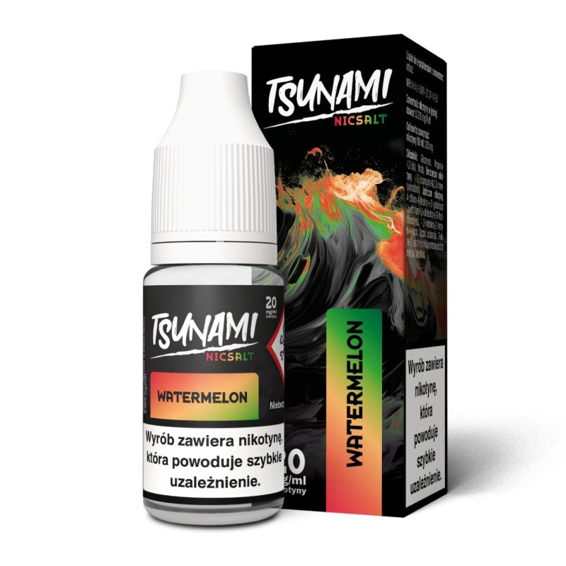 Liquid Tsunami NicSalt - 10ml Watermelon 20mg  (A25) | Eliq Vapoteur