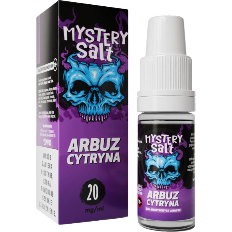 E-liquide Mystery Salt - 10ml Pastèque Citron 20mg | EliqVapoteur