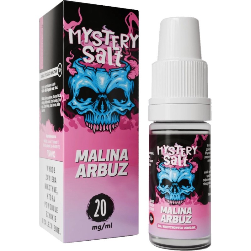 Liquid Mystery Salt - 10ml Raspberry Watermelon 20mg | Eliq Vapoteur