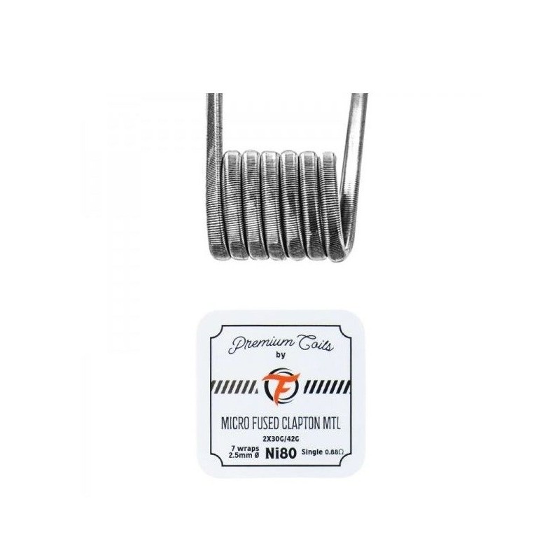 Fumytech Micro Fused Clapton MTL Coil 0.88Ω Ni80 (10pcs) | EliqVapoteur