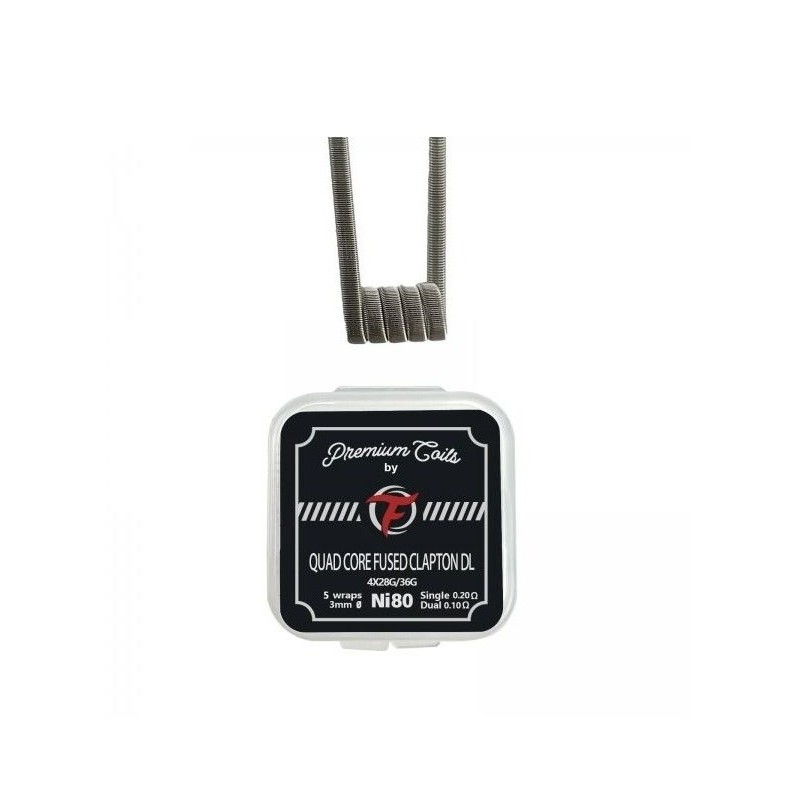 Fumytech Quad Core Fused Clapton DL 0.2Ω Ni80 Heating Coil (10pcs) | EliqVapoteur