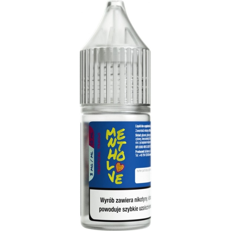 Liquid Mentholove Nicotine - Tropical Tango 3mg | Eliq Vapoteur
