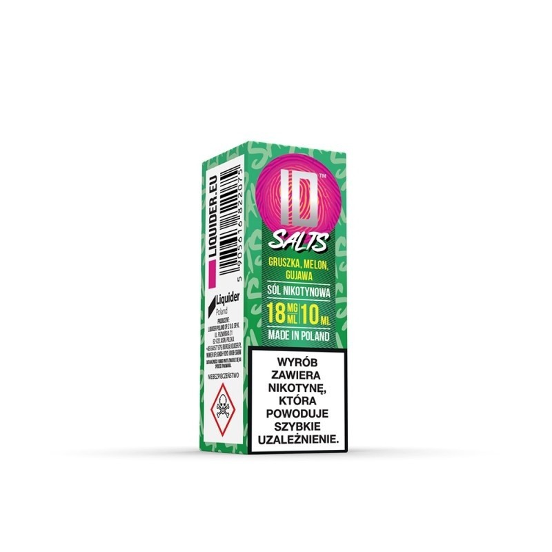 Liquid ID Salt - 10ml Gruszka Melo Gujawa 18mg  (A25) | Eliq Vapoteur