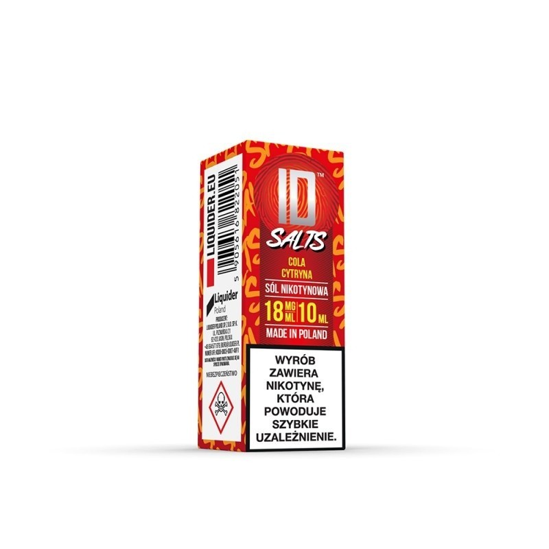 Liquid ID Sel - 10ml Cola Citron 18mg (A25) | Eliq Vapoteur