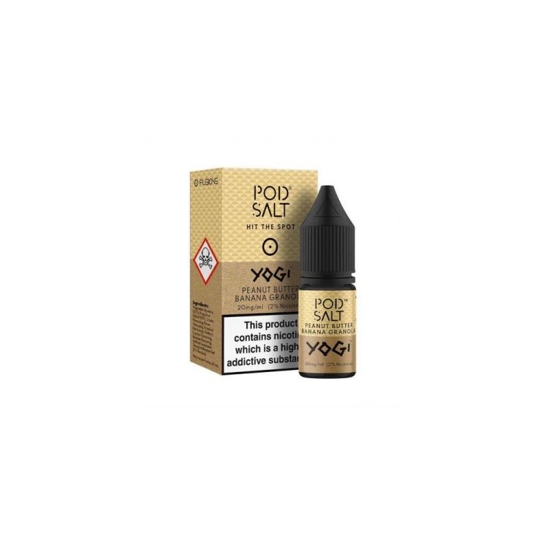 Liquid Pod Salt Fusion - YOGI Peanut Butter Banana Granola - 10ml - 20mg (A25) | Eliq Vapoteur