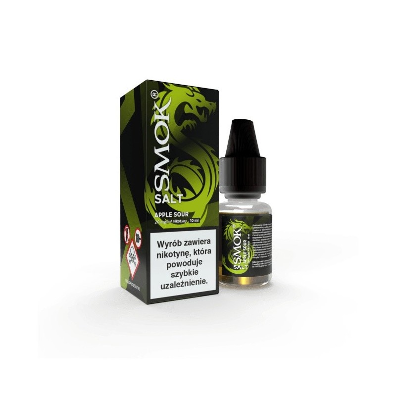 Liquid Smok Salt 10ml - Apple Sour 20mg  (A25) | Eliq Vapoteur