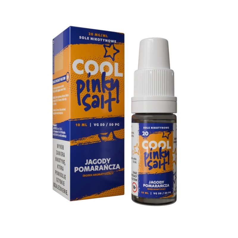 Liquid Cool Pinky Salt 20mg 10ml - Jagoda Pomarańcza  (A25) | Eliq Vapoteur