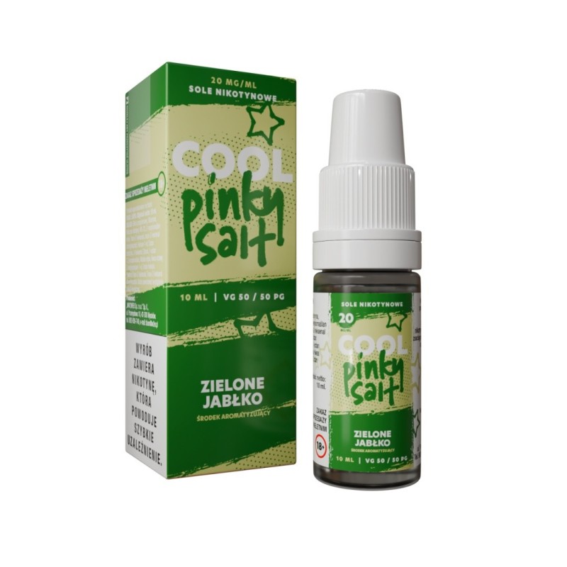 Liquid Cool Pinky Salt 20mg 10ml - Zielone Jabłko  (A25) | Eliq Vapoteur