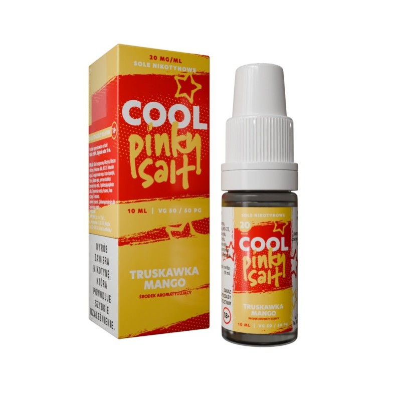 Liquid Cool Pinky Salt 20mg 10ml - Truskawka Mango  (A25) | Eliq Vapoteur
