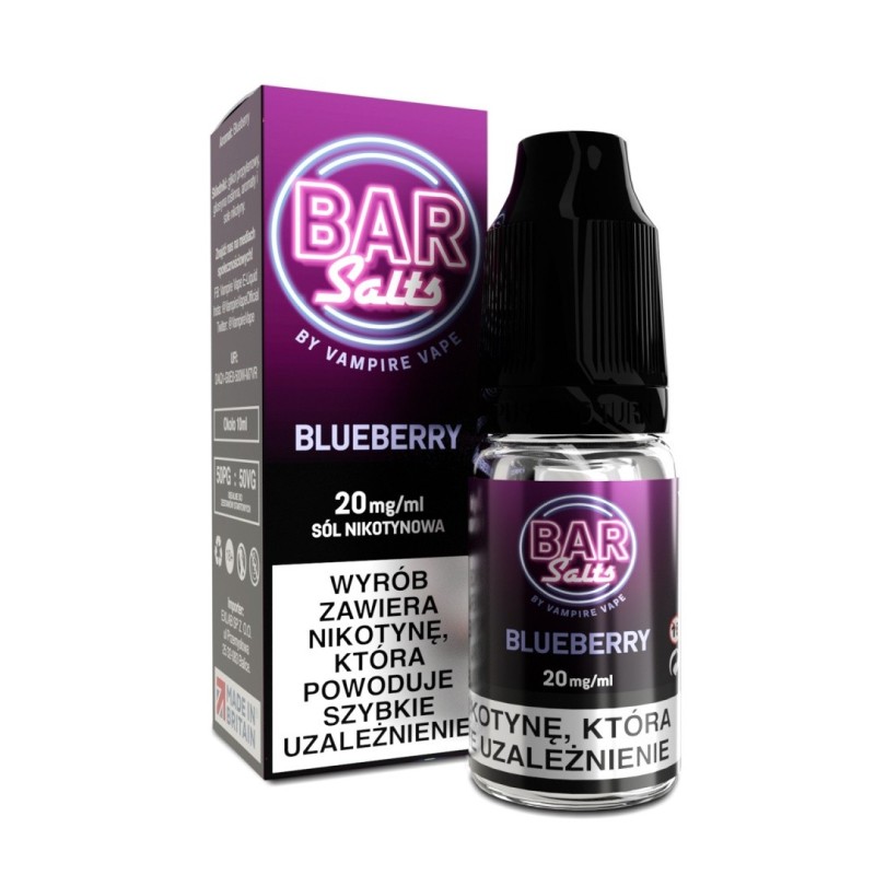Bar Juice Salt - Blueberry 20 mg 10 ml | EliqVapoteur