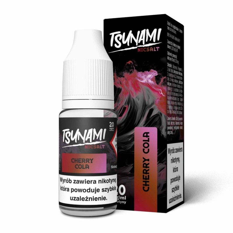 Liquid Tsunami NicSalt - 10ml Cherry Cola 20mg  (A25) | Eliq Vapoteur
