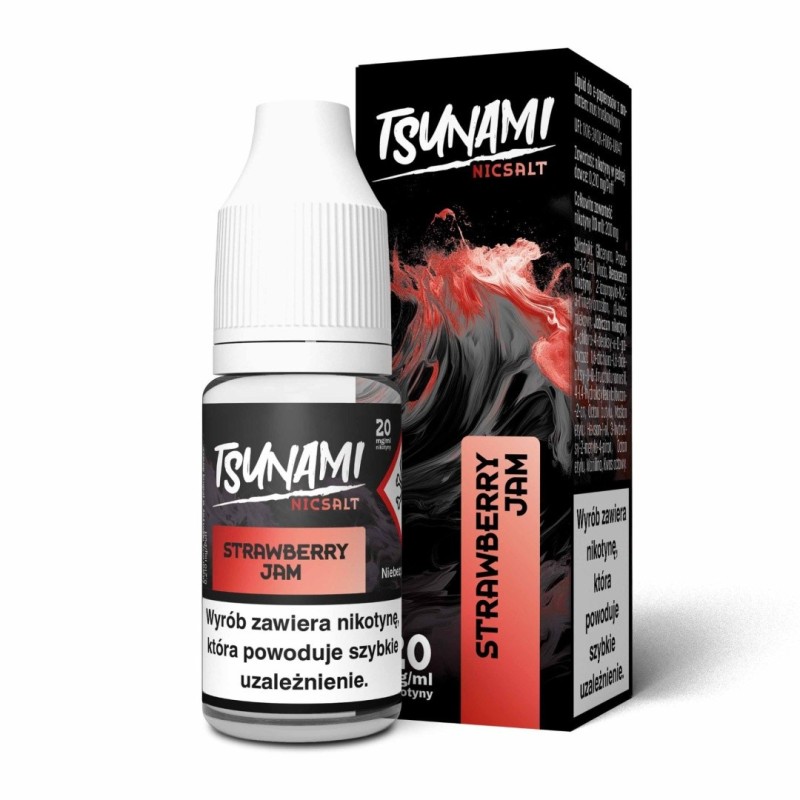 Liquid Tsunami NicSalt - 10ml Strawberry Jam 20mg (A25) | Eliq Vapoteur