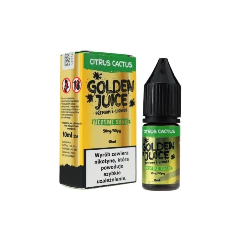 Liquid Golden Juice 10ml - Citrus Cactus 12mg | Eliq Vapoteur