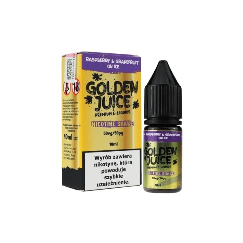 Liquid Golden Juice 10ml - Raspberry & Grapefrut 6mg | Eliq Vapoteur