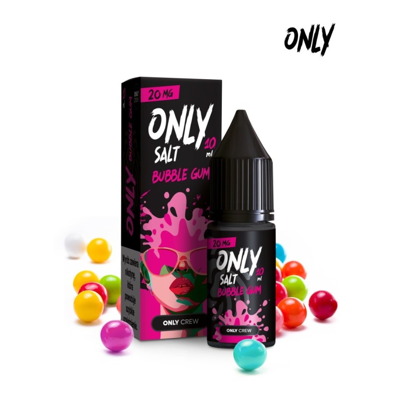 Liquid Only Salt 10ml - Bubble Gum 20mg (A25) | Eliq Vapoteur
