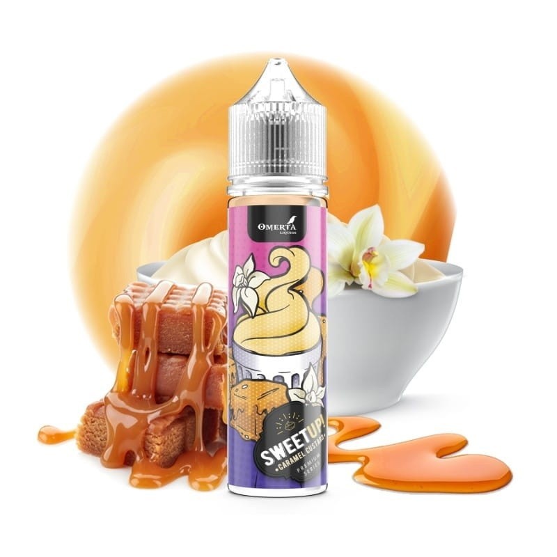 Longfill Omerta -  Sweetup Carmel Custard 20/60ml | Eliq Vapoteur
