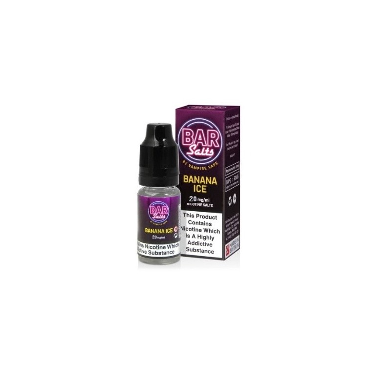 E-liquide Bar Salt - Banane Glacée 20 mg 10 ml | EliqVapoteur