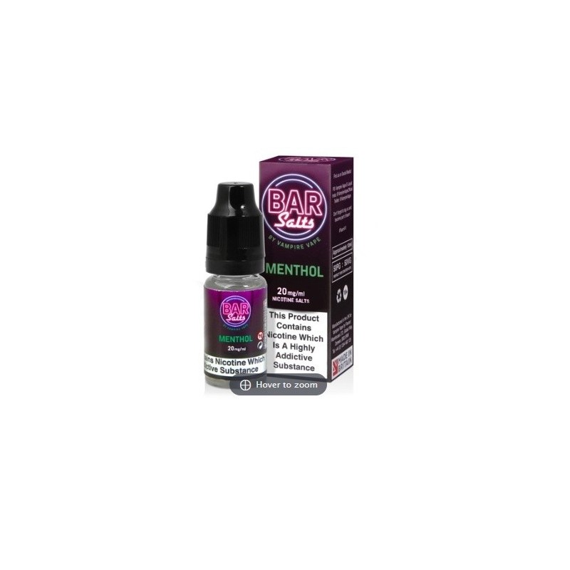 Liquid Bar Salt - Menthol 20 mg 10 ml | Eliq Vapoteur