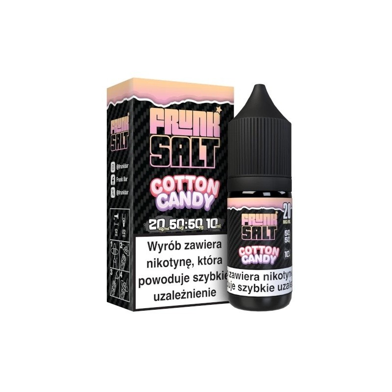 E-liquide Frunk Salt 20 mg 10 ml - Cotton Candy | EliqVapoteur