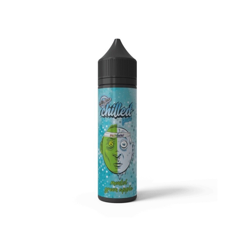 Longfill Chilled Face Rainbow 10/60ml - Menthol Green Apple | Eliq Vapoteur
