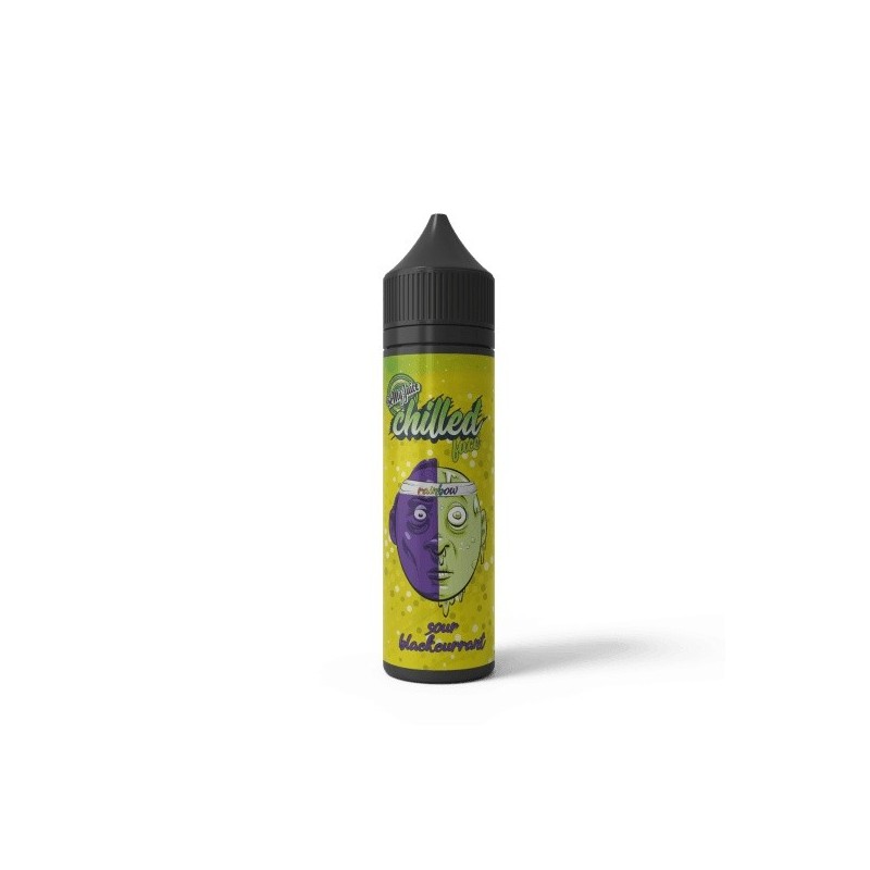 Longfill Chilled Face Rainbow 10/60ml - Sour Blackcurrant | Eliq Vapoteur