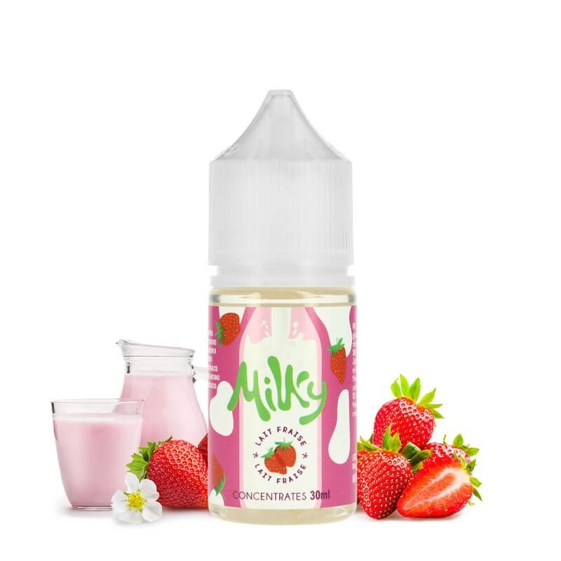 Concentré Milky - Lait Fraise 30ml | EliqVapoteur