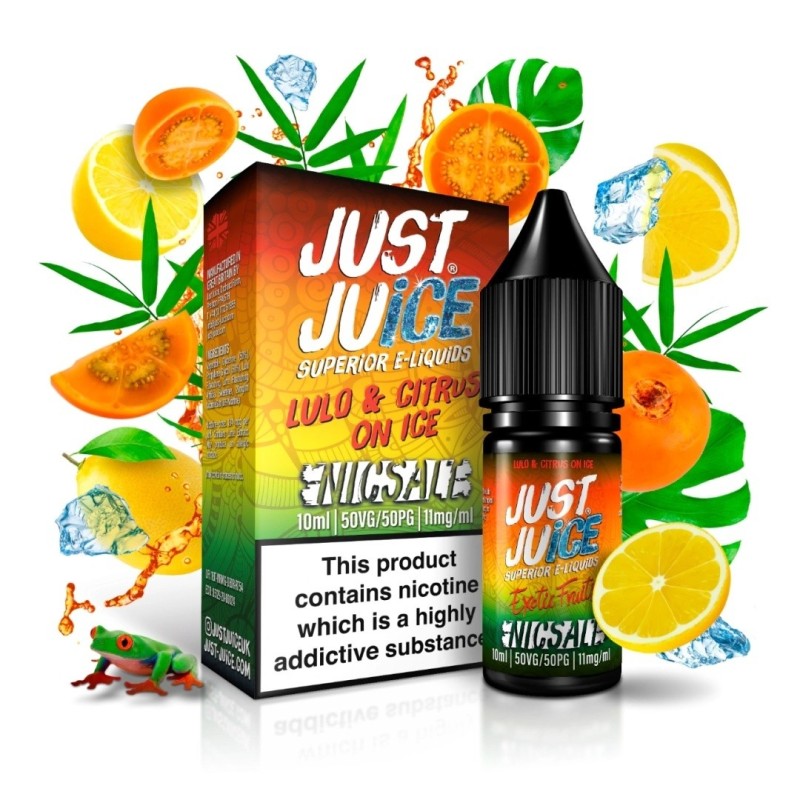 Liquid Just Juice Salt 10ml - Lulo & Citrus on Ice 20mg (A25) | Eliq Vapoteur