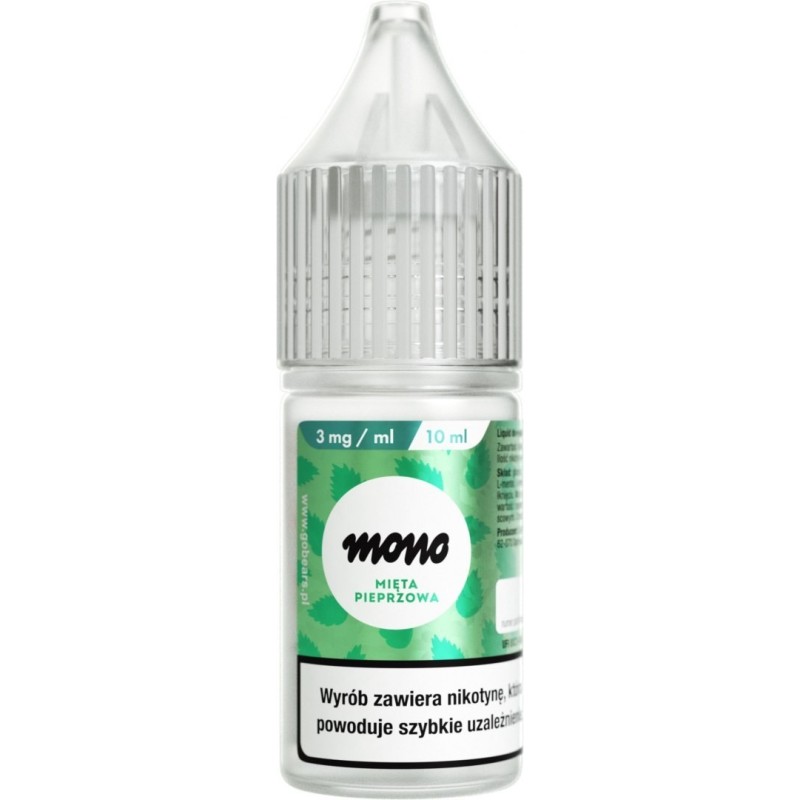 E-liquide MONO nicotine - Menthe Poivrée 3mg | EliqVapoteur