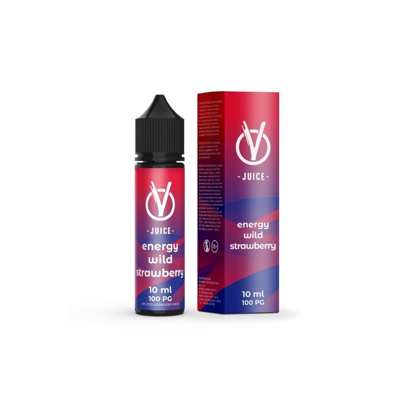 Longfill VBar VJuice 10/60ml - Energy Wild Strawberry (A25) | Eliq Vapoteur